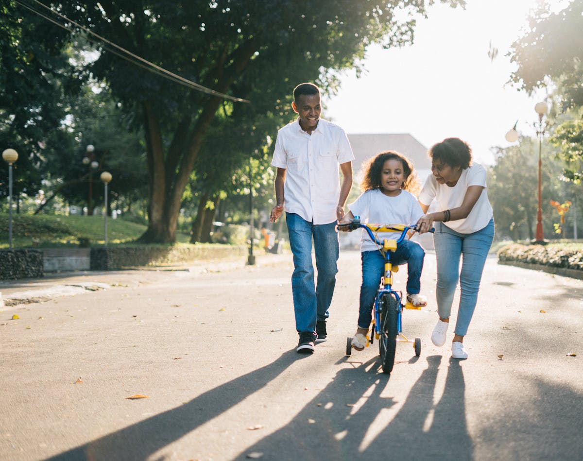 A family on a walk together, protected by health insurance picked with SilverEdge